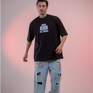 تیشرت چاپی مردانه The God All Things  سه سایزی XL 2XL 3XL
