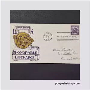 پاکت مهرروز آمریکا_جنگ جهانی دوم 1946