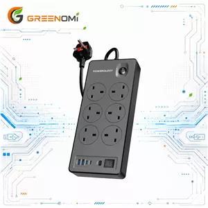 چند راهی برق 6 پورت  U S B -PD پاورولوژی Powerology  6AC/2990w PWCUQC046BK