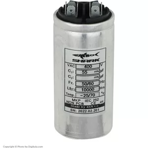 خازن کولر گازی  مدل 5+55 میکروفاراد