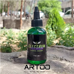 رنگ تاتو ژل استنسیل طرح الکتروم ELECTRUM 