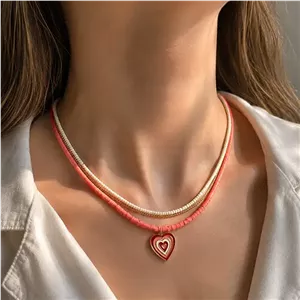 گردنبند دخترانه پینترستی مدل قلب