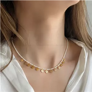 گردنبند دخترانه مدل پولکی
