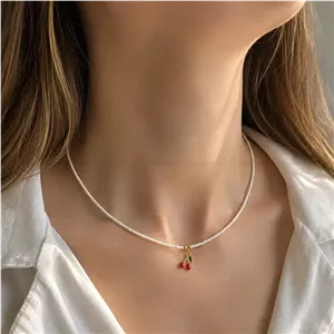 گردنبند زنانه ترند مدل گیلاس