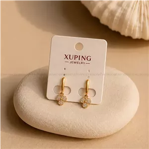 گوشواره ژوپینگ زنانه اصل مدل شبدر 