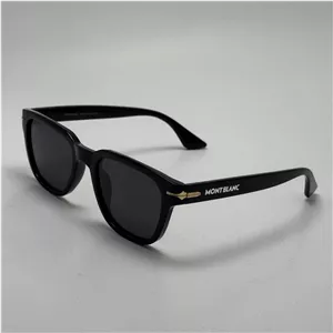 عینک آفتابی پلاریزه مون بلان MONT BLANC سبک مشکی کد MB 0302