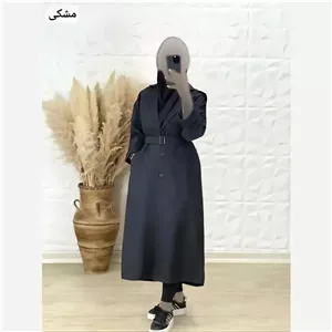 مانتو دانشجویی نانسی جنس پرشین مکانیک اعلا با کمربند و دکمه دار