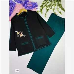 کت شلوار مازراتی گلدوزی شیک مدل پرستو سایز 40 تا 50