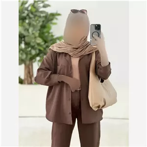 مانتو کتان لنین شسته شده اعلا مدل ریحانه فری سایز