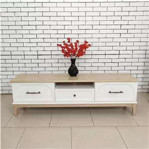 میز تلویزیون مدل ارغوان رنگ سفید بلوط
