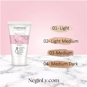 سی‌سی کرم ۹ کاره فارماسی (Farmasi) اصل - با SPF 25 و پوشش‌دهی عالی 