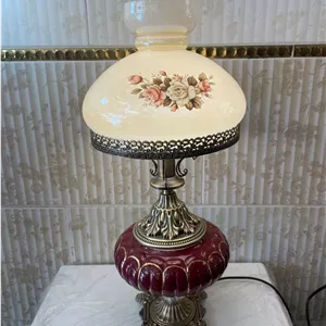 چراغ سرامیکی رومیزی خط دار سرامیک کد 087