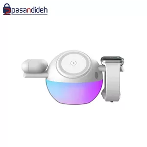 استند وایرلس 3 کاره پرودو مدل Porod ORBIX 3in1 WIRELESS CHARGER