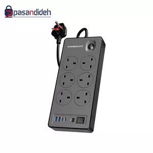 هاب برق 6 پورت U S B -PD پاورولوژی Powerology 6AC/2990w PWCUQC046BK