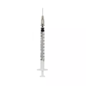 سرنگ (1cc)حلما لوئراسلیپ با نیدل 27G*12mm(جعبه 60 عددی)