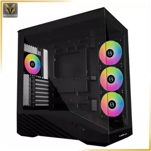 کیس کامپیوتر از برند لیان لی مدل Vector V100R مشکی BTF