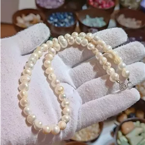 گردنبند خاص و جذاب مروارید گرد آب شیرین