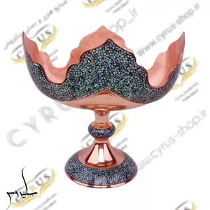 کشکول سر تاجی فیروزه کوبی 25 سانتی صنایع دستی سایروس