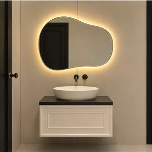 روشویی کابینتی کلاسیک سفید با کاسه روکار آرکامن مدل -R119