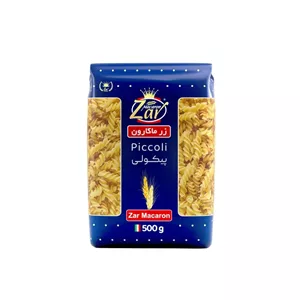 ماکارونی پیکولی زر ماکارون مقدار 500 گرم