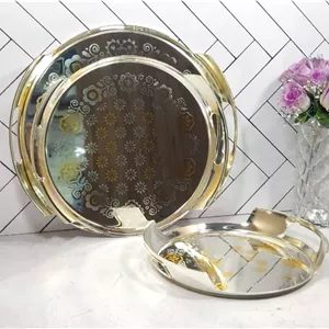 سینی استیل ریپل اوربیت ۳ تیکه مدل 1339N3 استیل با کیفیت بسیار بالا