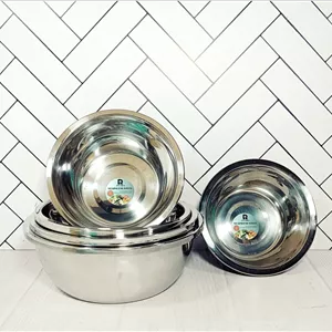 سرویس لگن ۵ پارچه گرد استیل زومبا مدل M2738