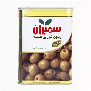 زیتون شور بی هسته سمیران حلب 2600 گرمی