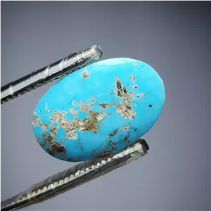 نگین فیروزه آبی نیشابوری زیبا