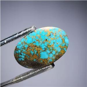 نگین فیروزه شجر رگه طلایی نیشابوری