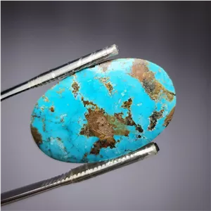 نگین فیروزه آبی نیشابوری قواره درشت