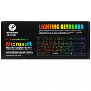 کیبورد گیمینگ باسیم XP Product مدل 7500 RGB