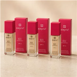 کرم پودر شیشه‌ای بورژووا BORJUVA سری STAY REAL ضد آب با SPF 15