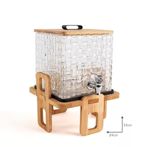 کلمن شیشه ای پذیرایی 6 لیتر BVK مدل MAJESTIC کدVK403718