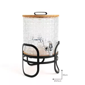کلمن شیشه ای پذیرایی4.5 لیتر BVK مدل MAJESTIC کدVK403707