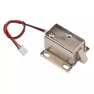 قفل الکترونیکی درب 12 ولتی مدل زبانه ای کوچک سایز 27X27X18mm