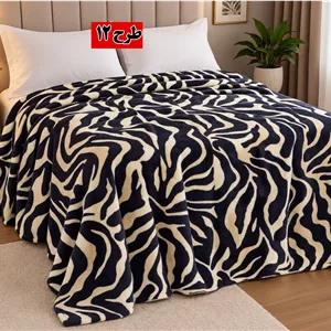 پتو ژله‌ای دو نفره طرح پوستی  ابعاد ۲۲۰ در ۲ (مدل سوپر سافت)