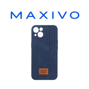 قاب جیر Mont Blanc طرح دوخت محافظ لنزدار Apple iPhone 13iPhone 14 - سرمه ای