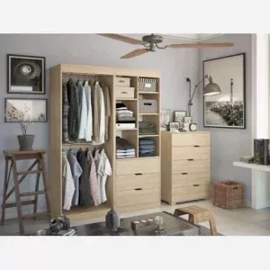 کمدلباس همراه با دراور F794 دکوبازار مدل 713745