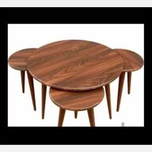 میز عسلی 4 تیکه جلو مبلی دکوبازار مدل 739894