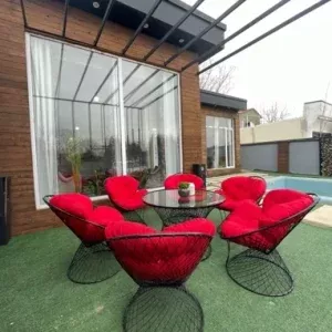 میز و صندلی باغی ویلایی مدل بامبو ست چهار نفره دکوبازار مدل 754129