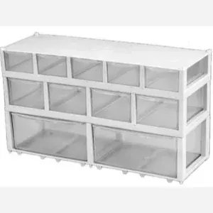 کشو کریستالی 3 طبقه 11 کشو کد M11 دکوبازار مدل 712494