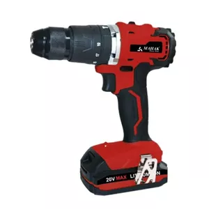 دریل شارژی 20 ولت چکشی براشلس محک کد BCD-20LI KIT با کیف