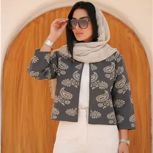 ژاکت بافت نیم تنه زنانه کرال