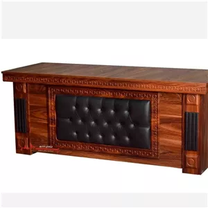 میز مدیریت غزال لمسه سایز 120 به همراه کشو فیلبندشاپ مدل 810314