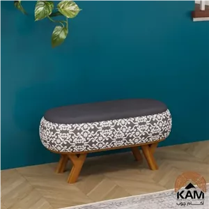 پاف نیمکتی نقش طرح هیرمند سایز 90 فیلبند شاپ مدل 801931