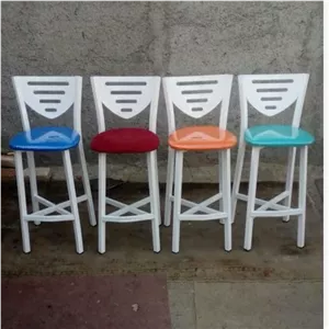 صندلی اپن و کانتر فلزی طرح چوب فیلبندشاپ مدل 823206