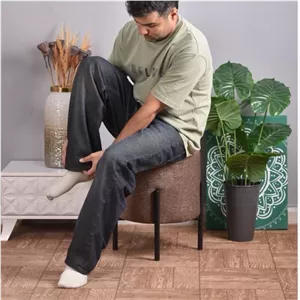 پاف لوپ دایره با پارچه لینا راکاوود فیلبند شاپ مدل 802806