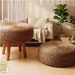 پاف نشیمن حصیری اسکلت چوبی بدون پایه فیلبند شاپ مدل 804562