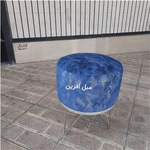 پاف آبی مدل ماربل باطرح مرمری فیلبند شاپ مدل 803708