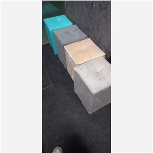 پاف تکنفره مربعی پارچه ای فیلبند شاپ مدل 805689
